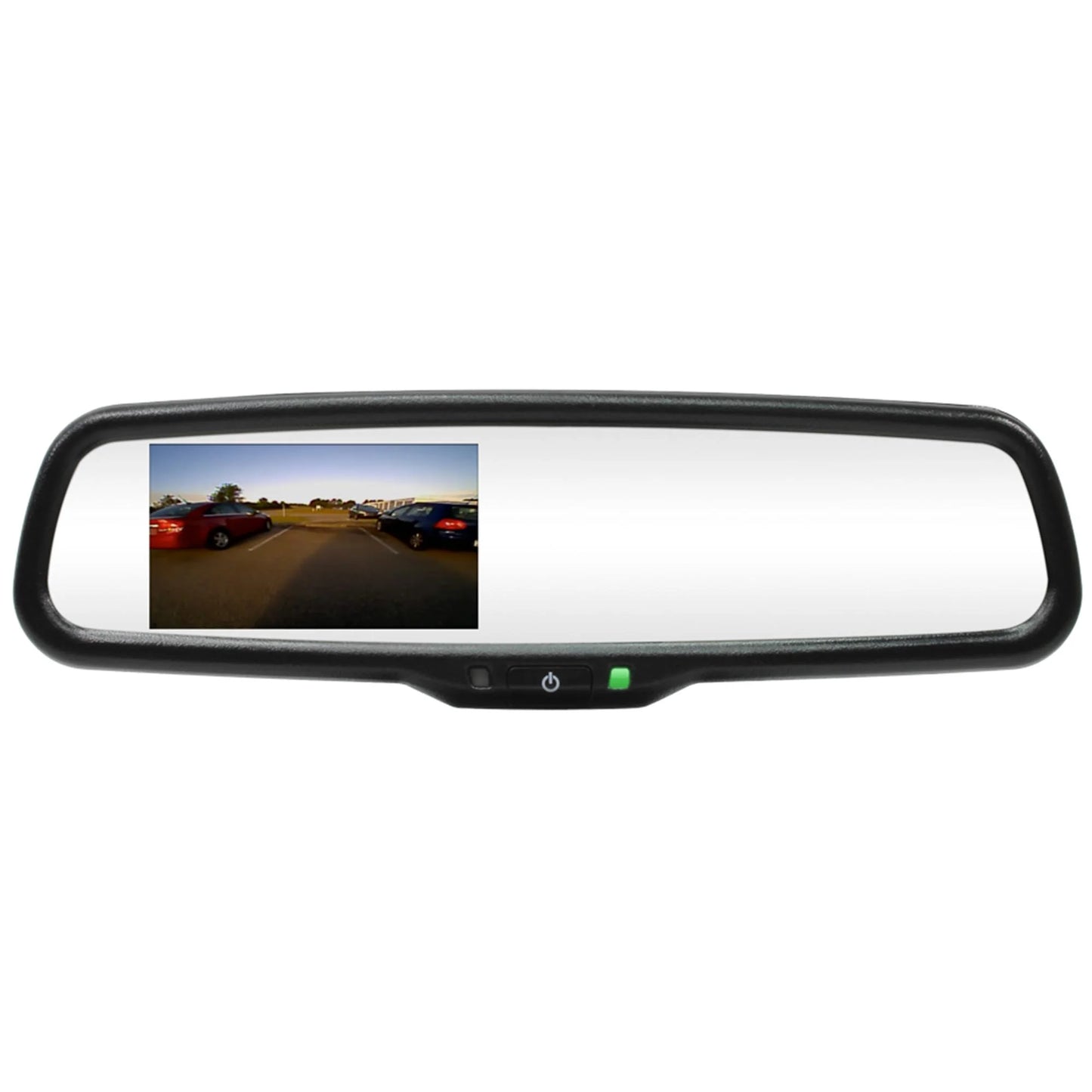 Rostra 250-8240 4.3" lcd rearview mirror with two video inputs & quick-touch