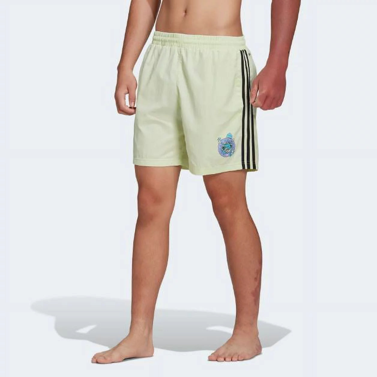 Adidas men's originals swimwear, stokd swim shorts, almost lime, 2x-large