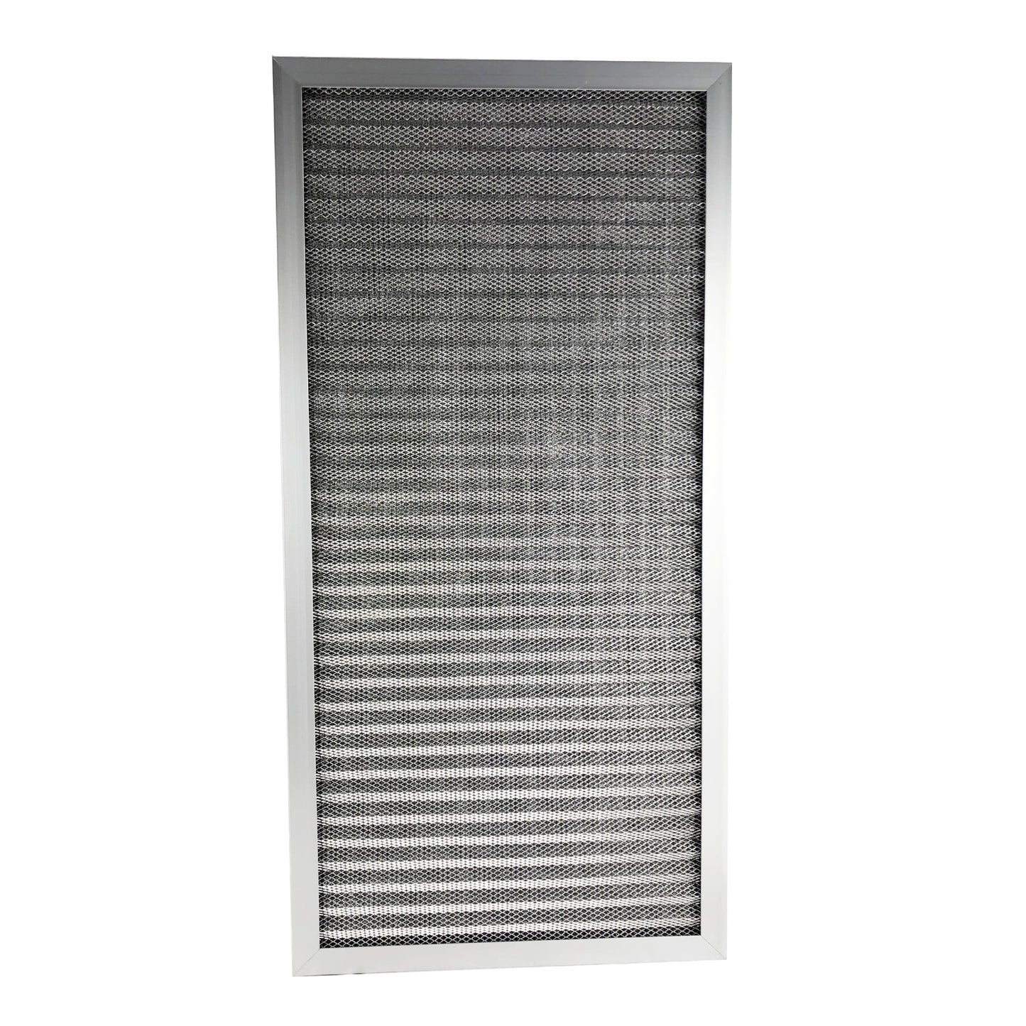 Aluminum electrostatic air filter (12" x 24" x 1"), washable furnace central ac air filter