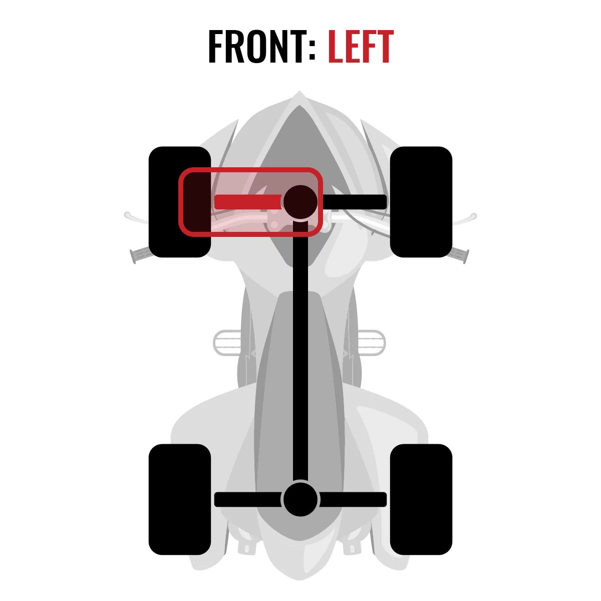 Sixity xt front left axle compatible with can-am outlander 650 2015 - efi 4x4