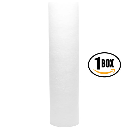 Box of replacement for crystal quest cqe-in-00307 polypropylene sediment filter - universal 10-inch 5-micron cartridge for crystal quest voyager rv/marine water filter system - denali pure brand