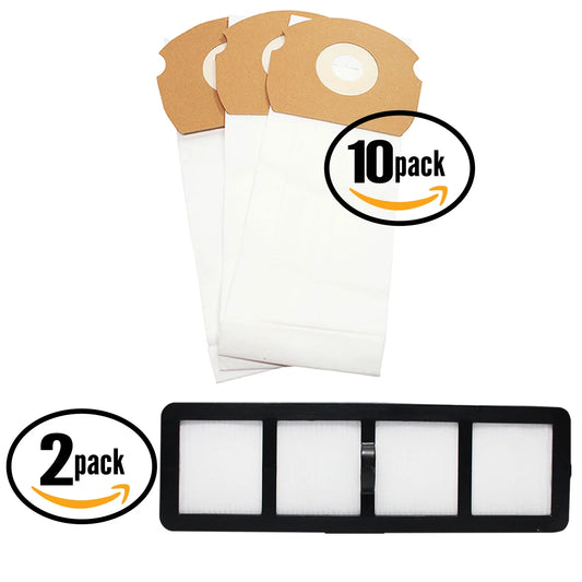 30 replacement eureka airspeed gold as1001ax vacuum bags & 2 hepa filter - compatible eureka as vacuum bag & ef-6 filter