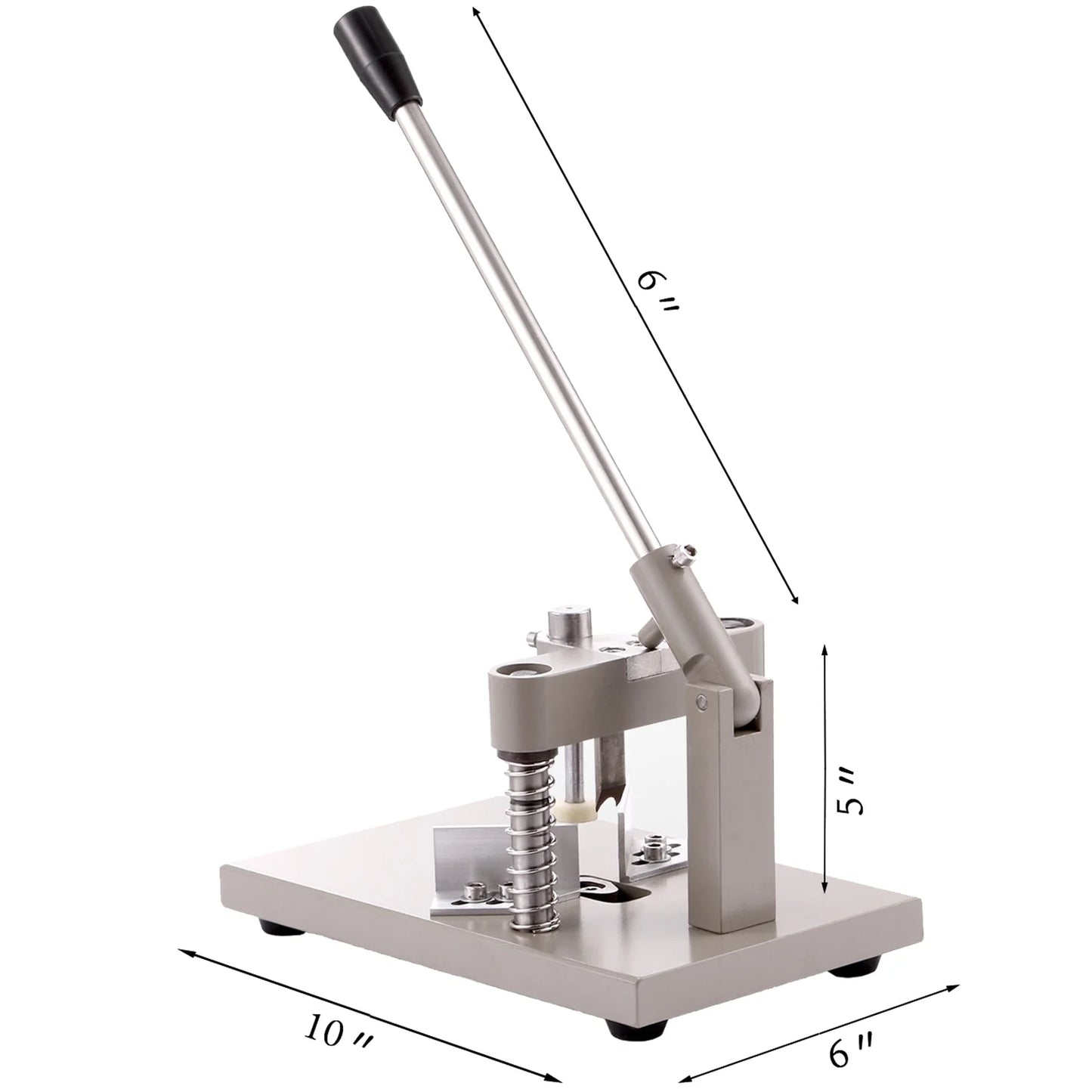 Vevor corner rounder cutter 2 dies r6 r10 corner cutter with paper-holding device radius machine rounder cutter for printing and packaging industry