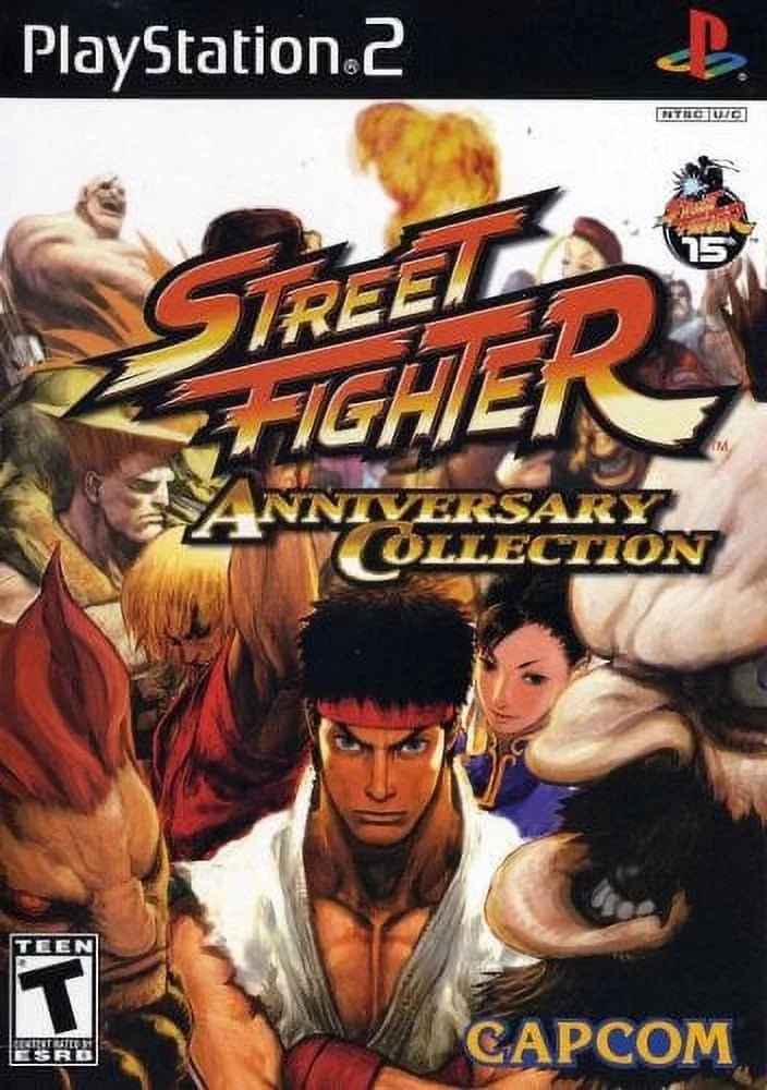 Street fighter anniversary collection ps2 (brand new factory sealed us version)