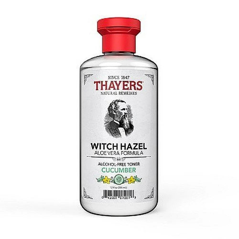 Thayers witch hazel aloe vera toner, cucumber, 12 fl oz 6 pack