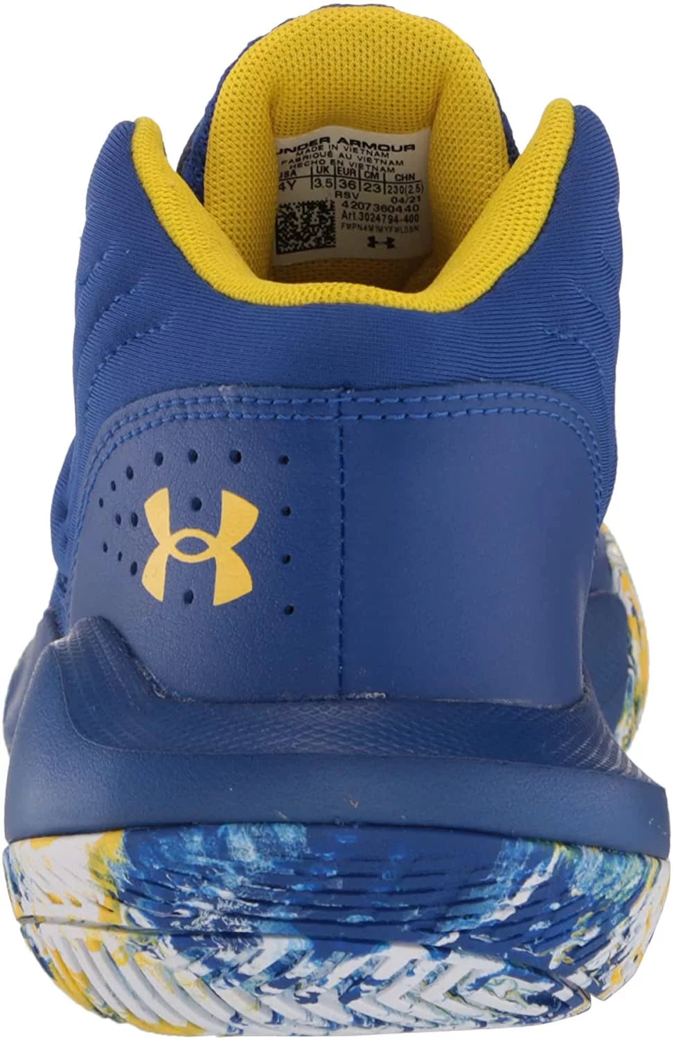 Under armour unisex-child grade school jet 21 basketball shoe big kid 8-12 years 5 big kid royal 400/white