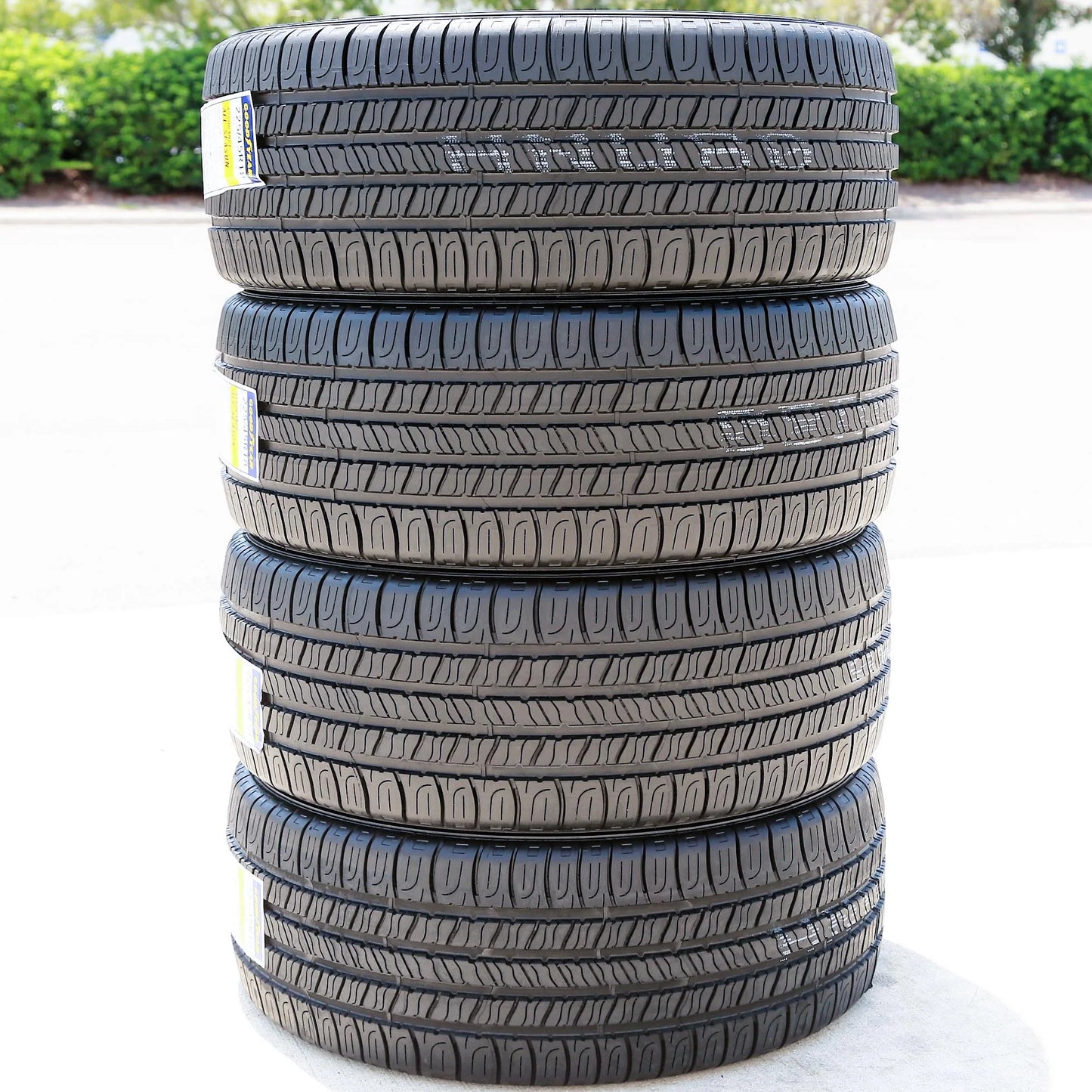 Set of 4 (four) goodyear assurance all-season 225/45r18 91v a/s all season tires fits: 2012 toyota camry xle, 2008-12 ford fusion sel