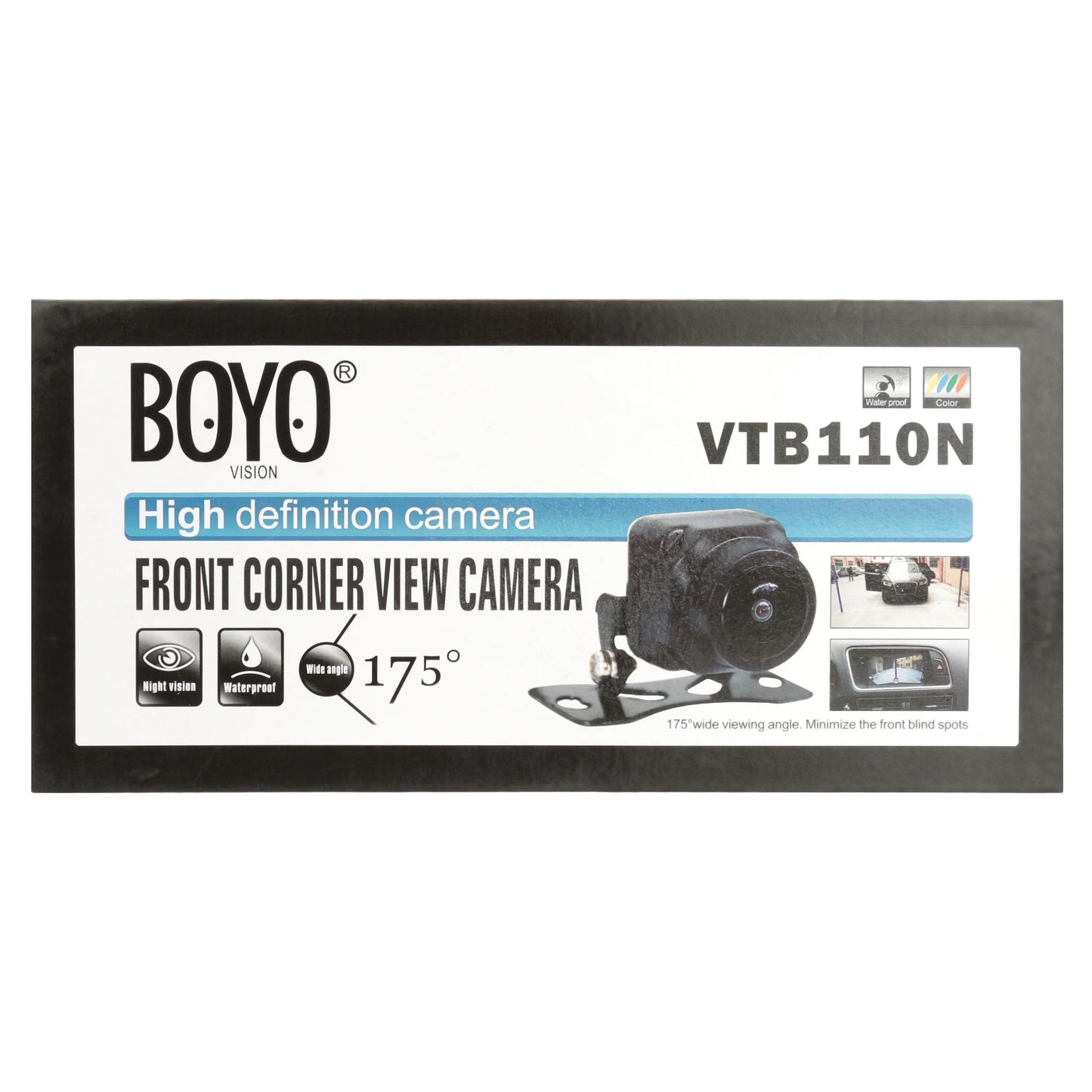 Boyo vtb110n - universal mount front corner-view camera