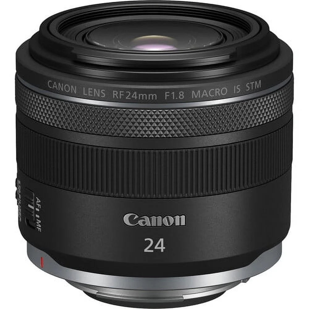 Canon rf 24-50mm f/4.5-6.3 is stm lens (canon rf) optical image stabilization, for vlogging or shooting stills (5823c002) + filter kit + cap keeper + cleaning kit