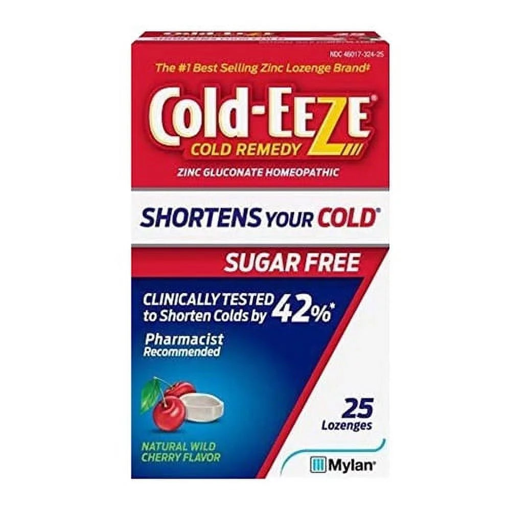 Cold-eeze sugar free wild cherry cold remedy lozenges, 25 ea, 6 pack