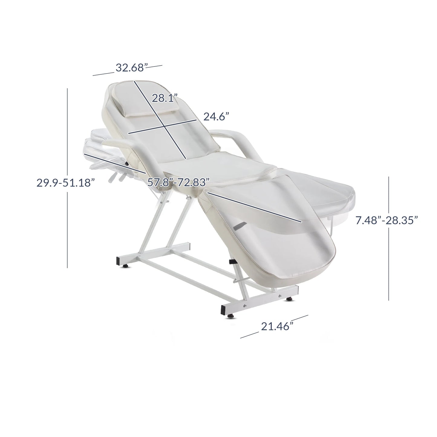 Bellavie massage facial bed adjustable table chair beauty spa salon tattoo beauty, cream