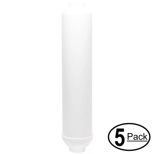 5-pack replacement for expres water rouv5d inline filter cartridge - universal 10-inch cartridge for express water 6 stage uv reverse osmosis filtration system - denali pure brand