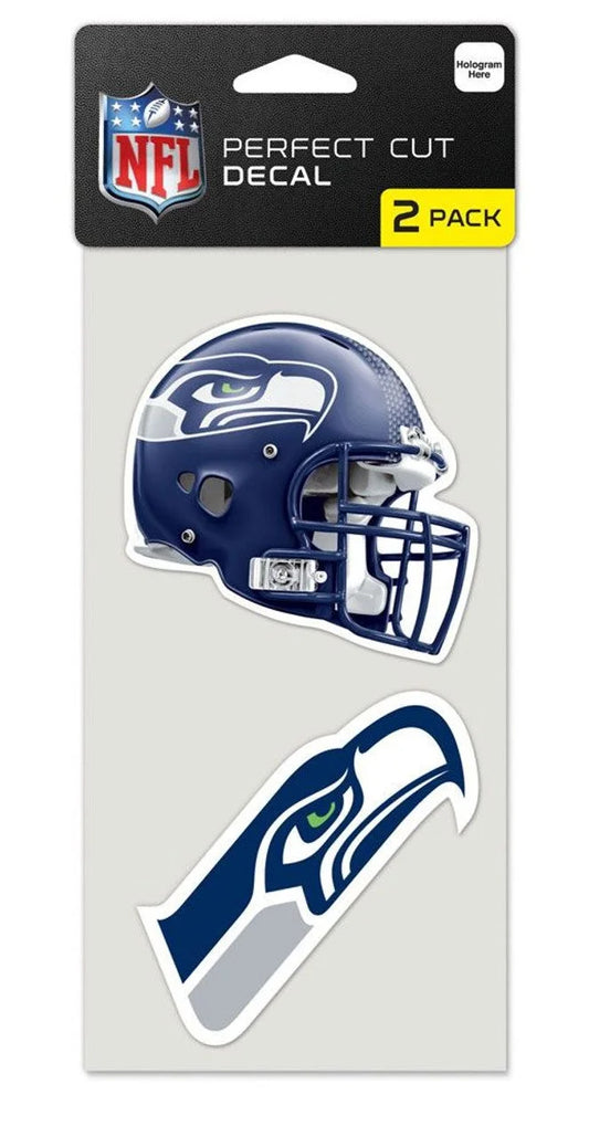 Seattle seahawks set of 2 die cut decals