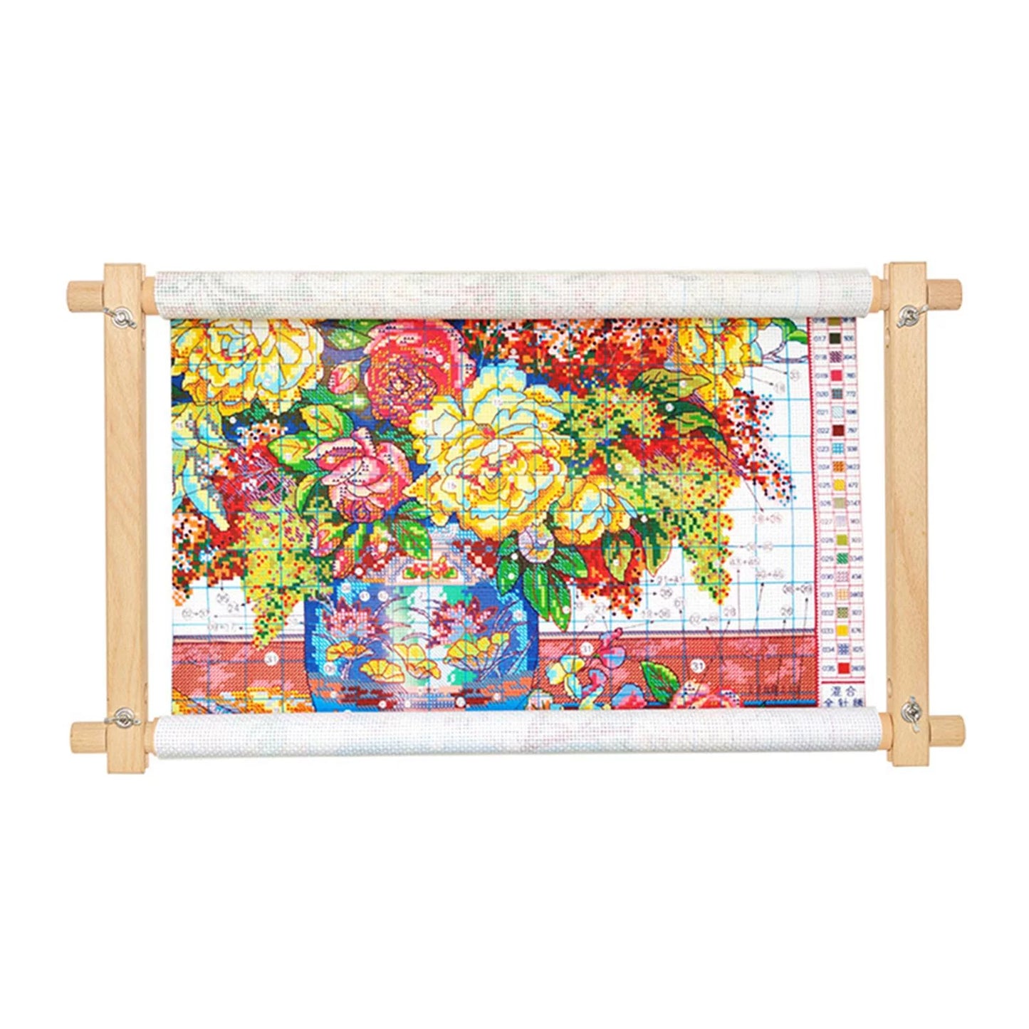 Tapestry scroll universal embroidery needlework frame holder cross stitch diy sewing hoop for silk-painting