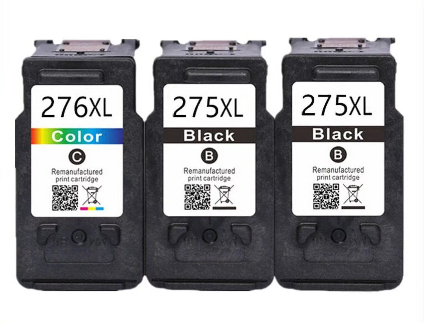 Compatible replacement for canon pg-275 xl cl-276 xl ink for canon pixma tr4700 tr4722 ts3520 275xl 276xl (2 black & 1 color)