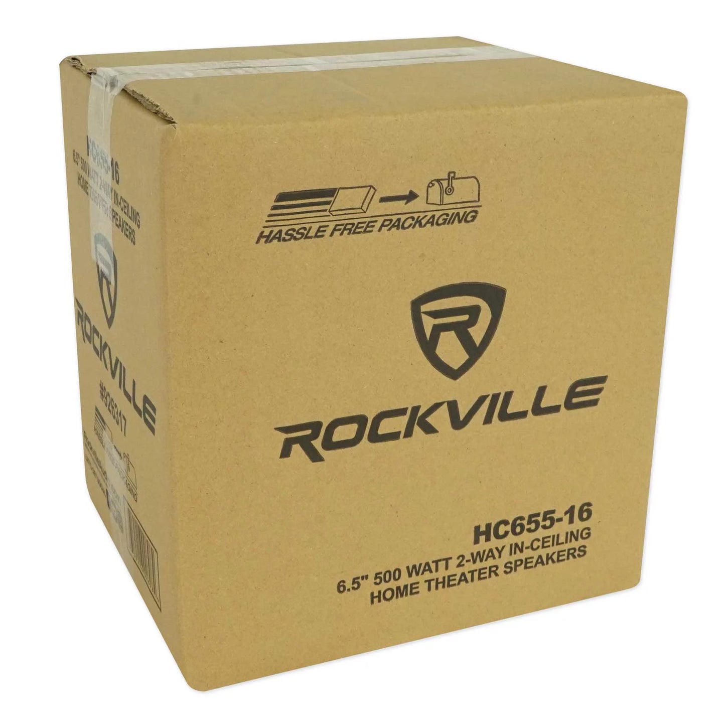 Rockville led tube amp/home theater receiver+(8) 6.5" white ceiling speakers