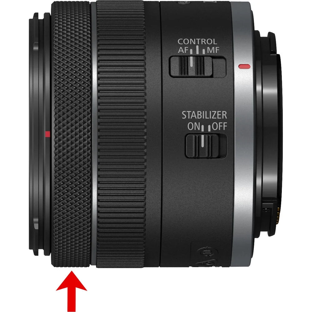 Canon rf 24-50mm f/4.5-6.3 is stm lens (canon rf) optical image stabilization, for vlogging or shooting stills (5823c002) + filter kit + cap keeper + cleaning kit