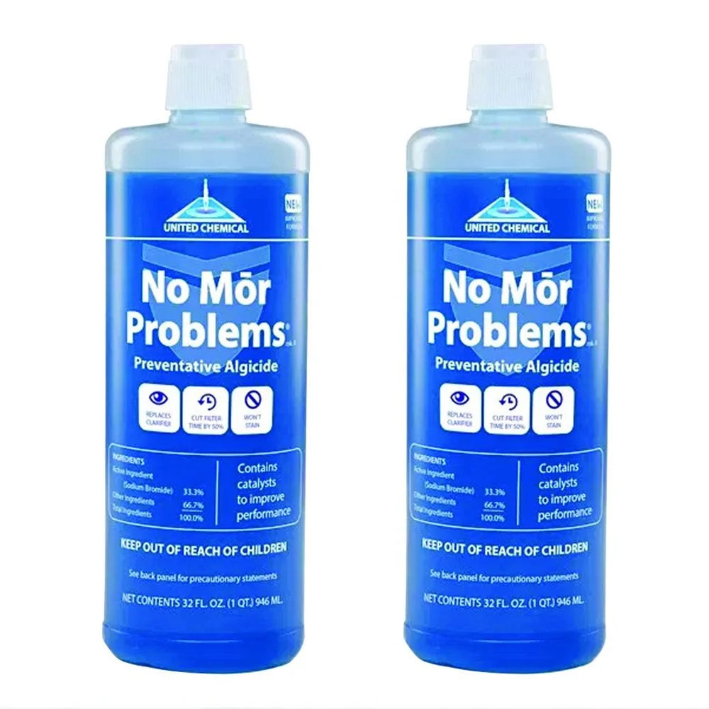 United chemical no mor problems swimming pool algaecide 1 quart nmp-c12 2 pack