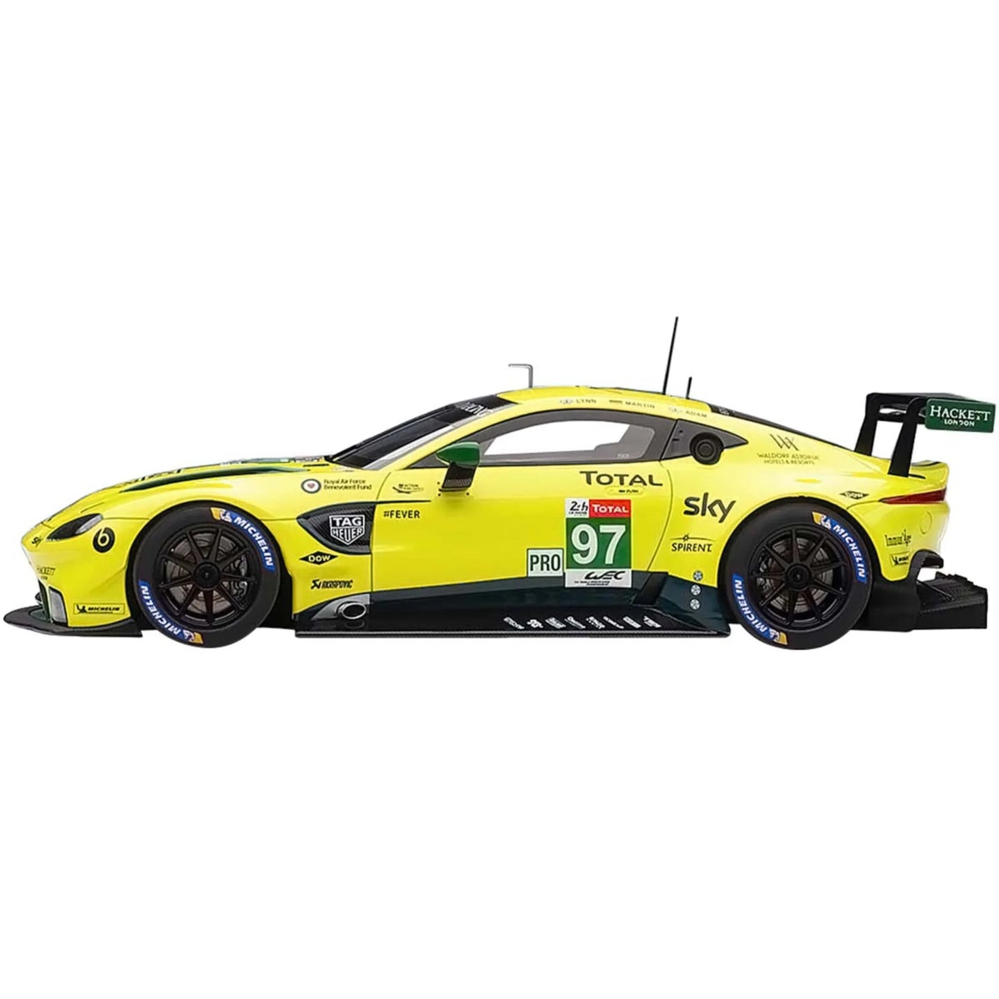 2018 aston martin vantage gte #97 lynn - martin - adam le mans pro 1/18 model car by autoart