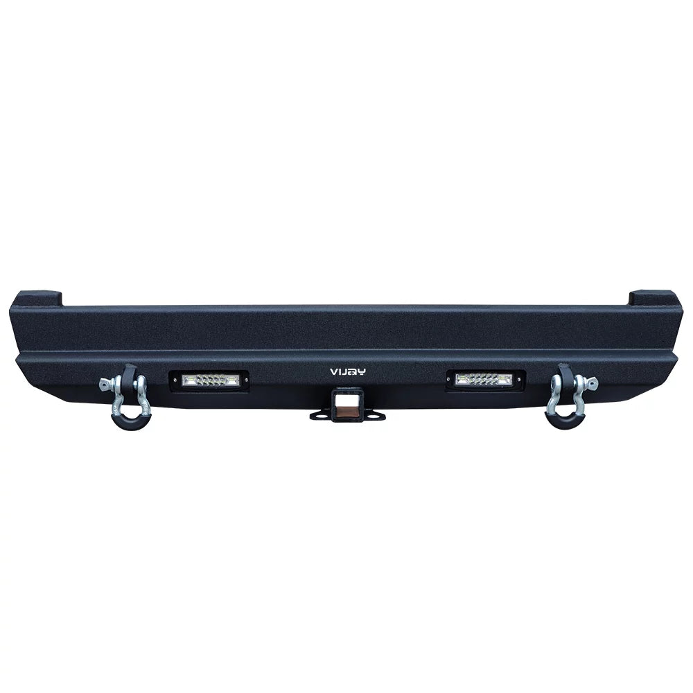 Vijay steel xj rear bumper with lights fits 1984-2001 jeep cherokee xj