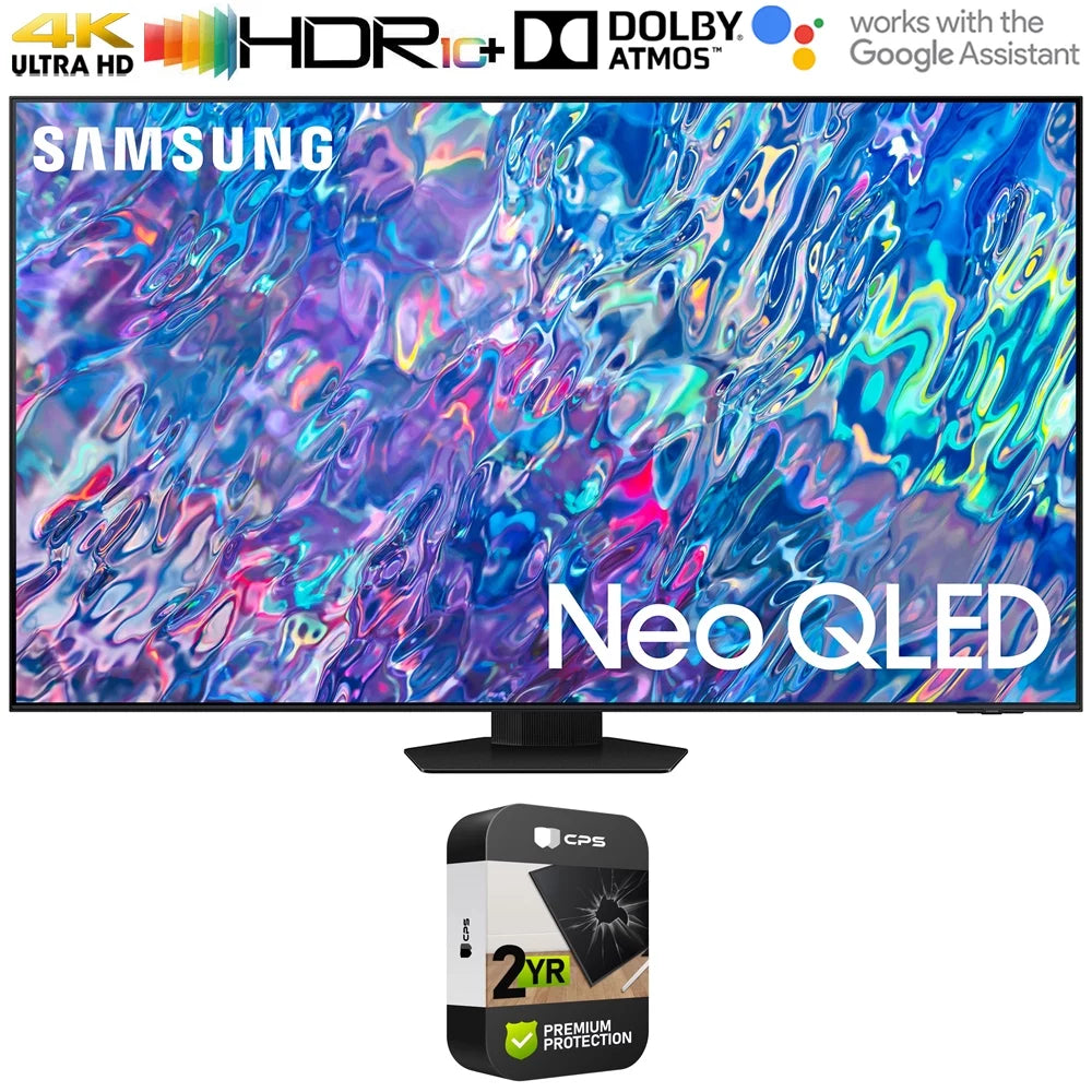 Samsung qn85ba 55 inch neo qled 4k mini led quantum hdr smart tv (2022) bundle with premium 2 year extended warranty