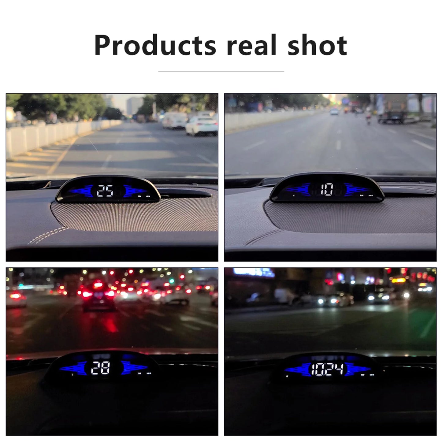 Apexeon car obd speedometer head-up display, multi-function diagnostic detector for precise driving data