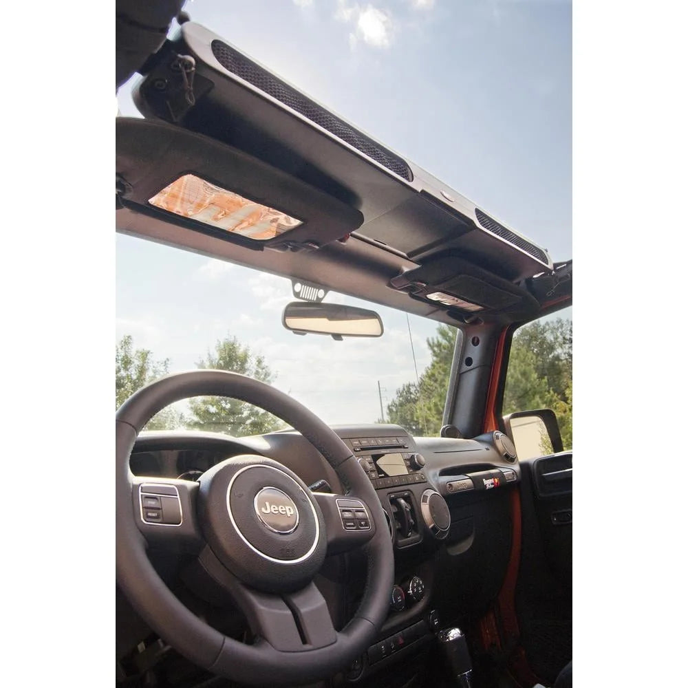 Rugged ridge by realtruck | overhead storage console - 13551.14 compatible with select: 2015-2018 jeep wrangler unlimited, 2012-2014 jeep wrangler