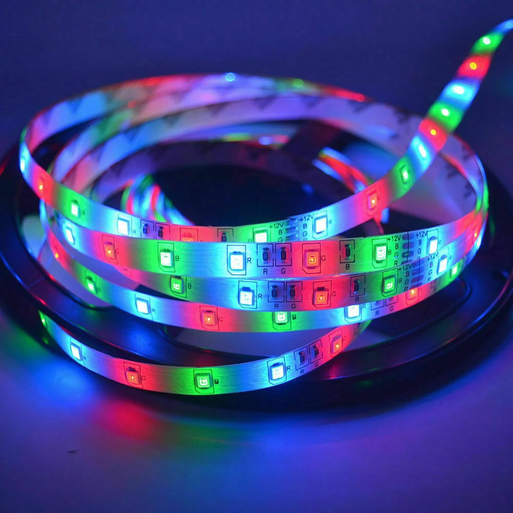 1pcs camper lights led strip lights 16.4ft rgb 2835 led room lights led tape lights color changing