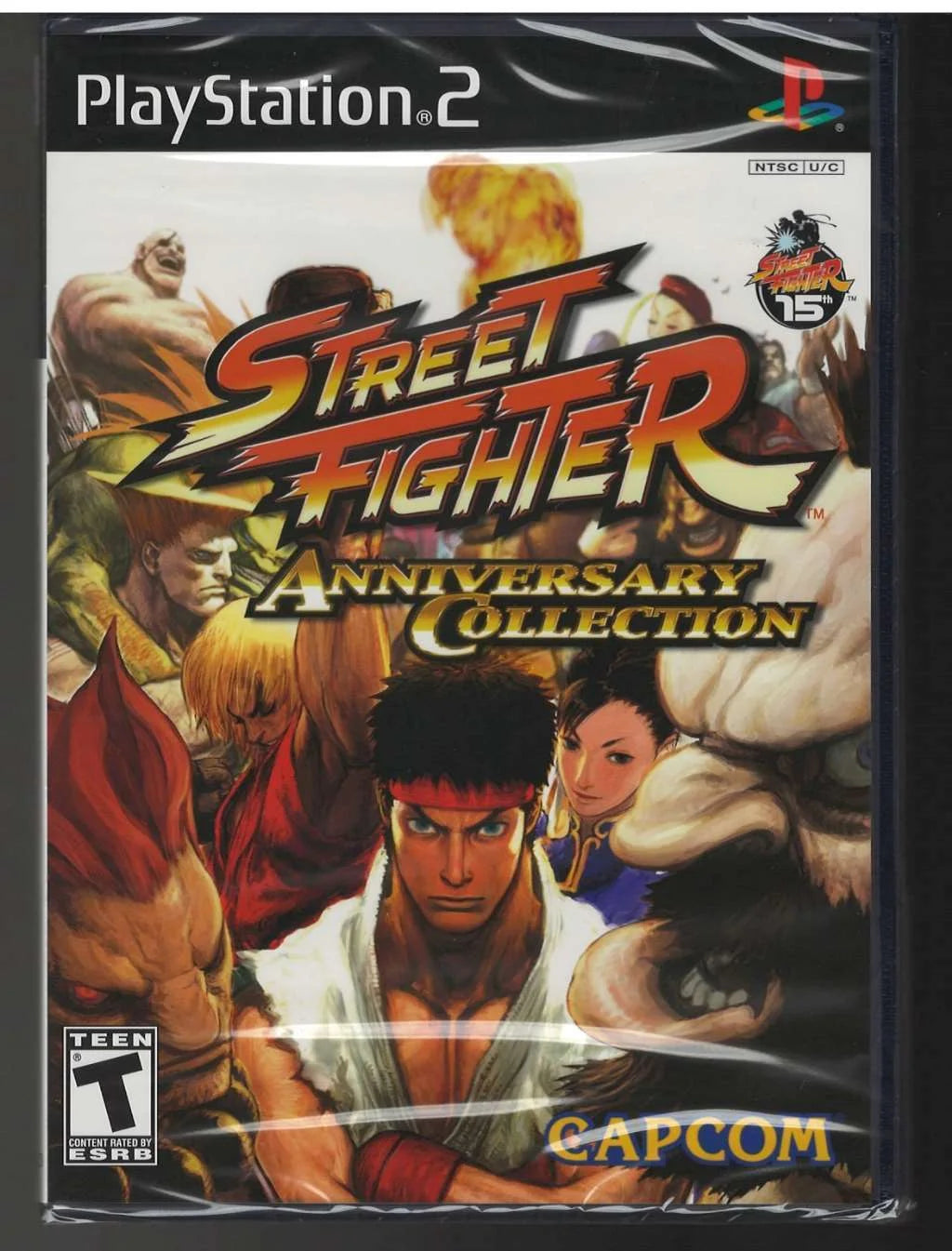 Street fighter anniversary collection ps2 (brand new factory sealed us version)