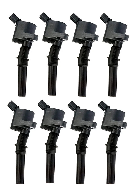 Set of 8 ignition coils compatible with 1997-2004 ford f-150 f250 4.6l 5.4l replacement for fd503 dg508