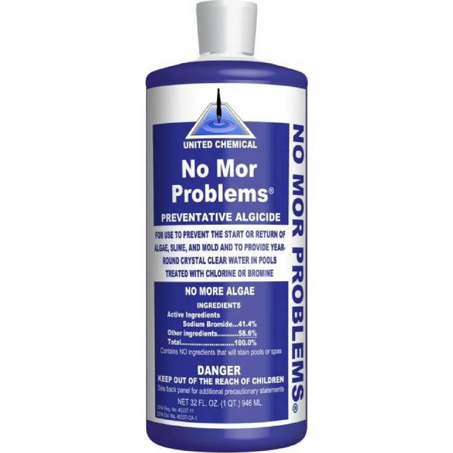 United chemical no mor problems swimming pool algaecide 1 quart nmp-c12 2 pack