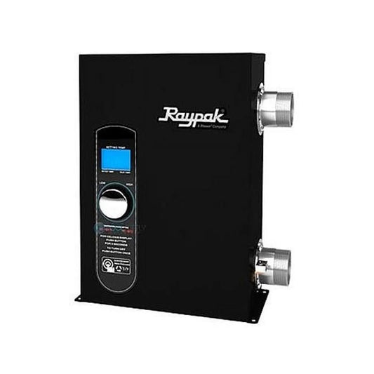 Raypak  240v & 18k btu, 5.5 kw electric digital titanium pool & spa heater with 1.5 in. unions socket