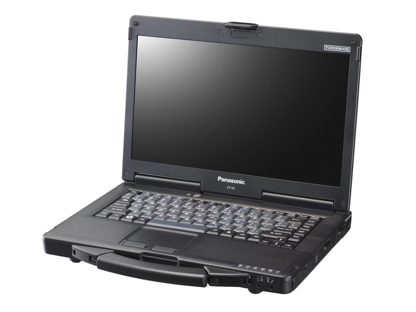 Used panasonic a grade cf-53 toughbook 14-inch (high definition-720p led 1366 x 768) 2.1ghz core i5 250gb hd 2 gb memory win 7 pro os power adapter included