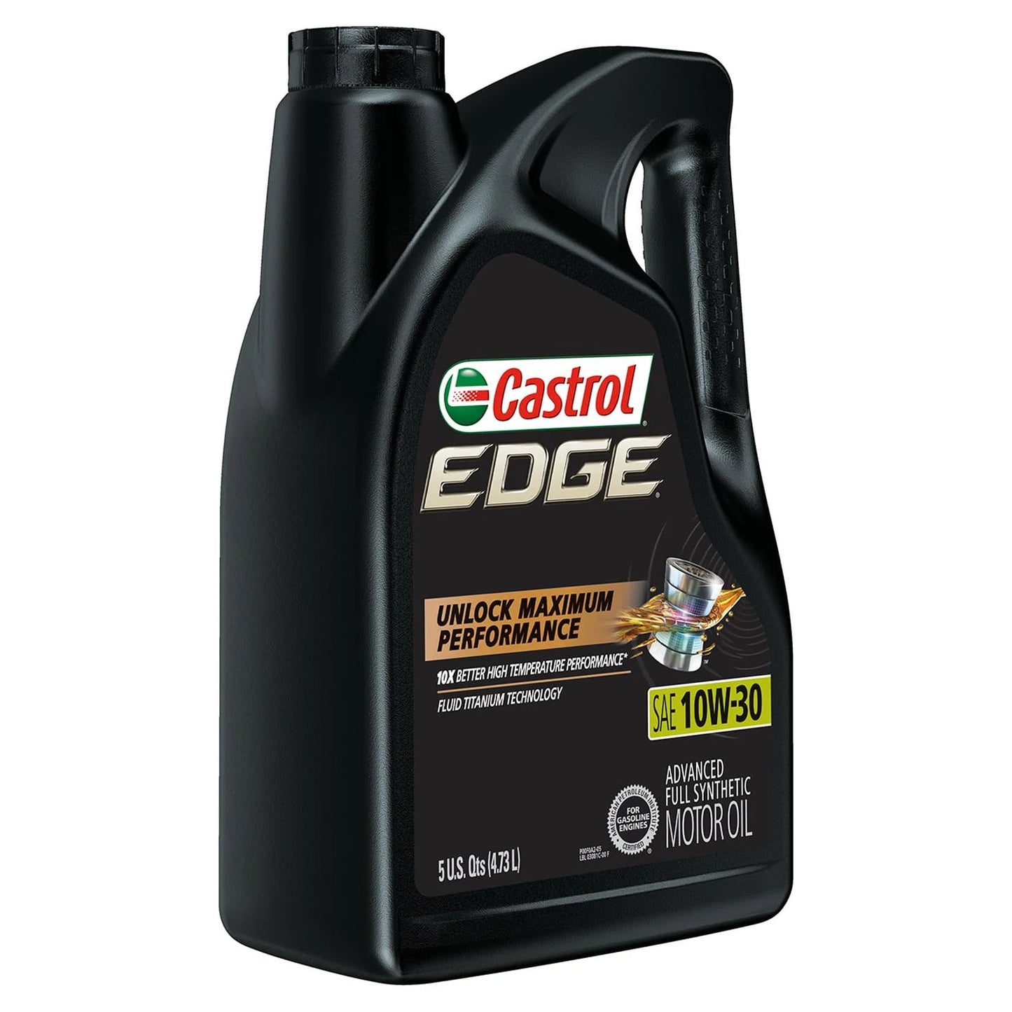 Castrol edge 10w-30 advanced full synthetic motor oil, 5 quarts