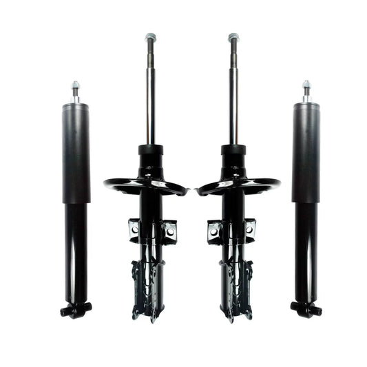 Set 4 front suspension strut - rear shock absorber for 2001 - 2009 volvo s60