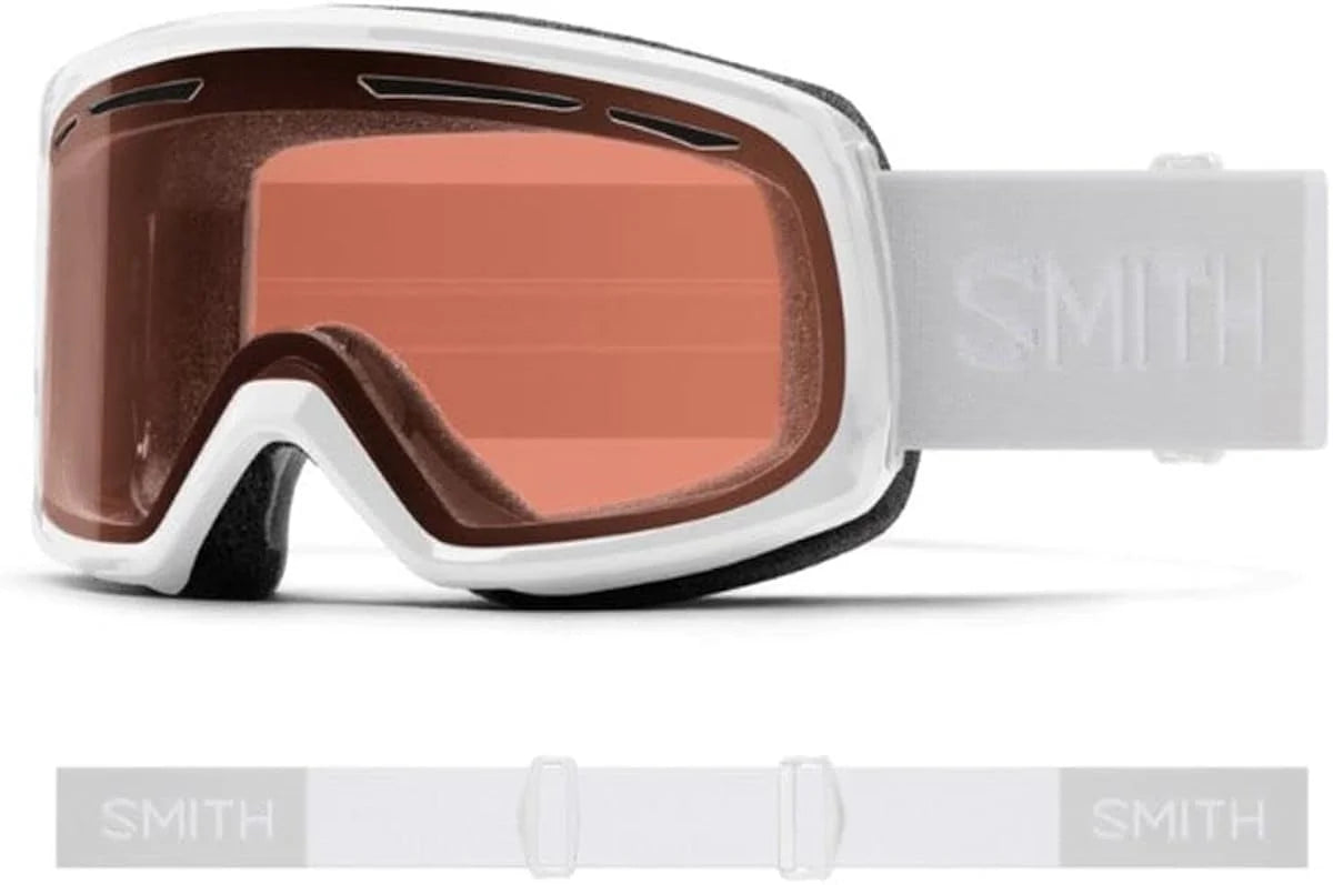 Smith women's drift snow goggles white with rc36 lens lens