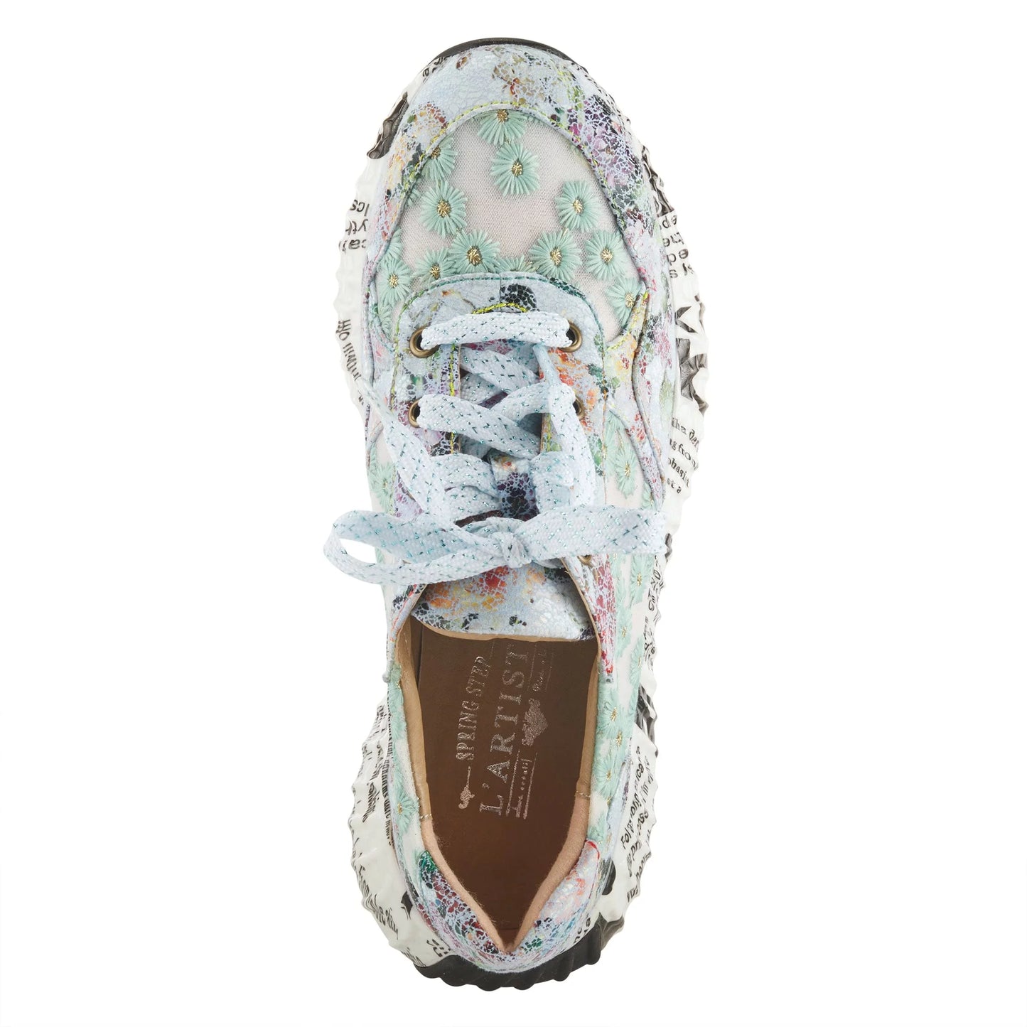 Spring step l'artiste women's daisymae fashion sneaker beige multi eu 42 / us 10.5-11