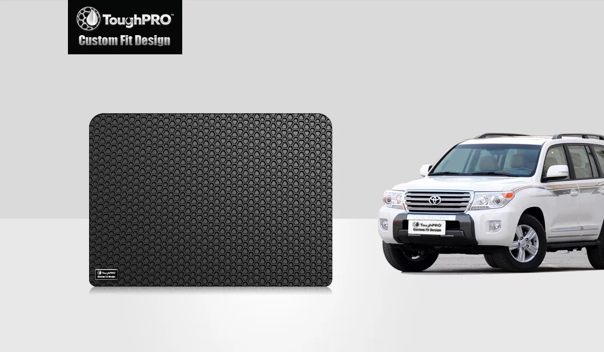 Toughpro - cargo mat compatible with toyota fj cruiser - all weather heavy duty (made in usa) - black rubber - 2014