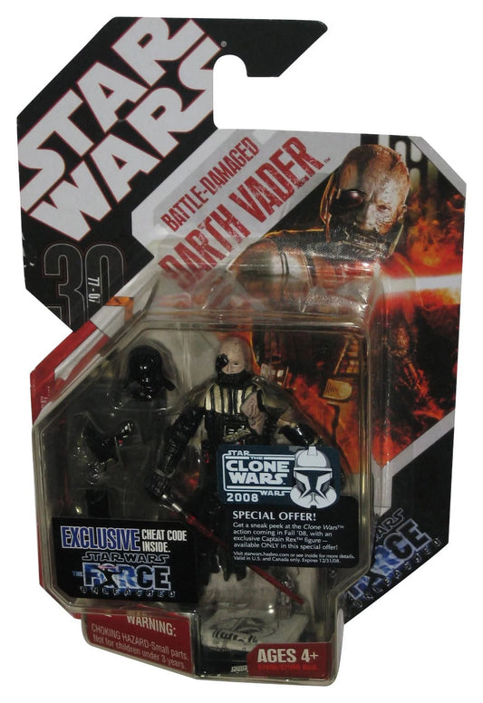 Star wars 30th anniversary force (2007) unleashed battle-damaged darth vader figure