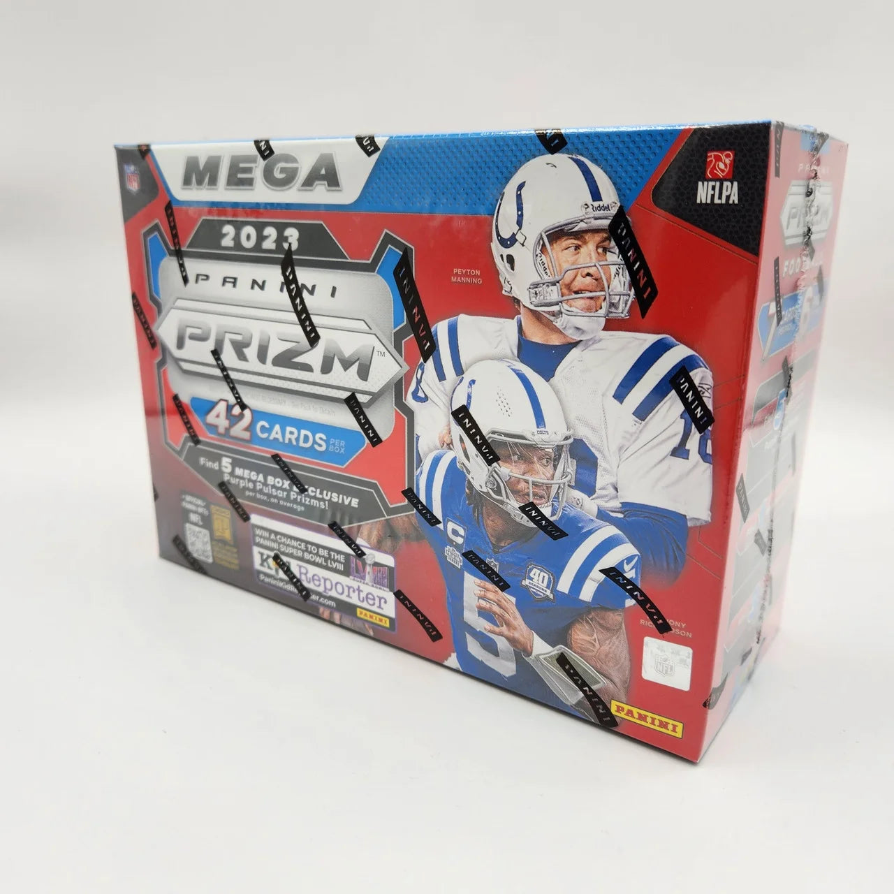 2023 panini prizm football hobby mega box purple pulsar prizm's