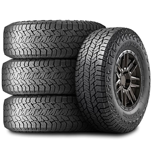 Set of 4 (four) hankook dynapro at2 xtreme lt 275/70r18 load e 10 ply xt x/t extreme terrain tires fits: 2019-23 ram 1500 rebel, 2020-23 gmc sierra 2500 hd at4