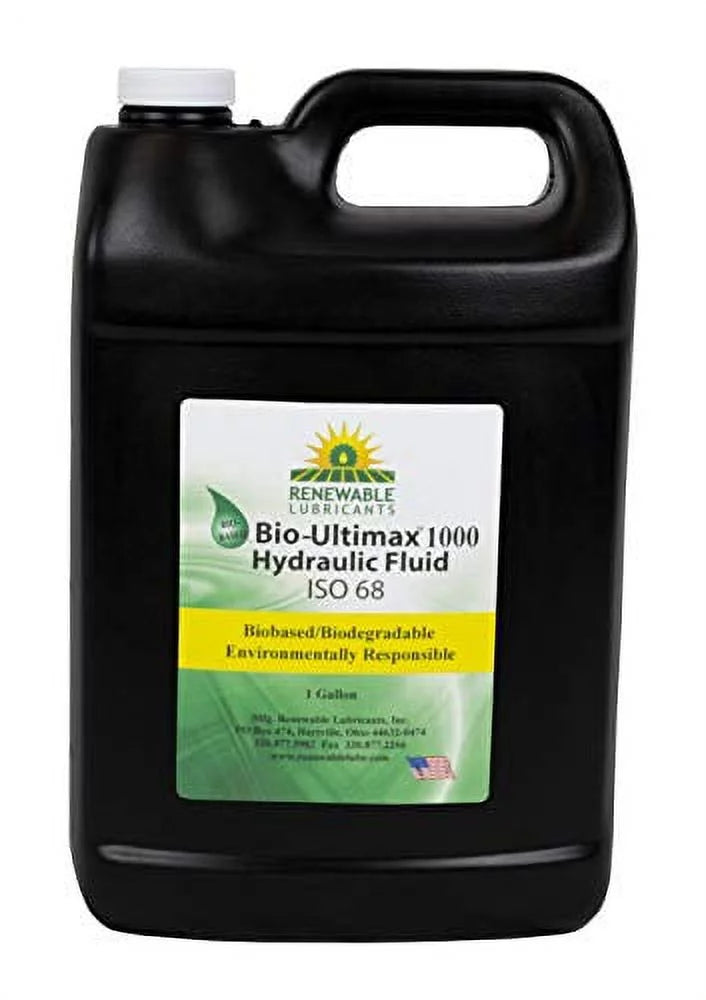 Renewable lubricants hydraulic oil,bio ultimax 1000,1 gal,68  81023