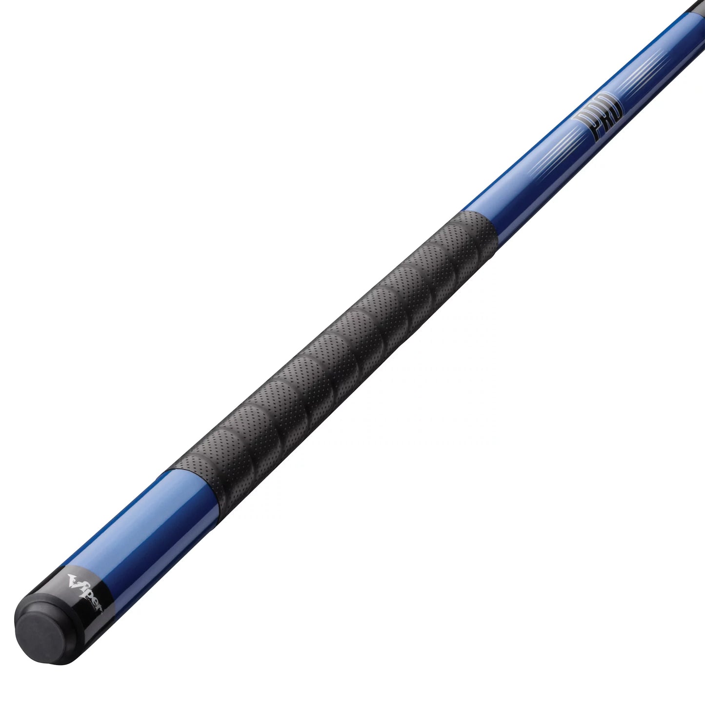 Viper sure grip pro 58" billiard/pool cue, 2 piece, blue, 21 ounce