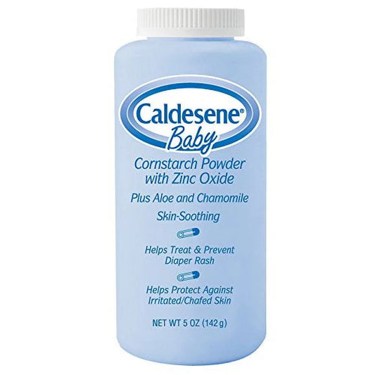 2 pack caldesene baby cornstarch powder with zinc oxide 5 oz each