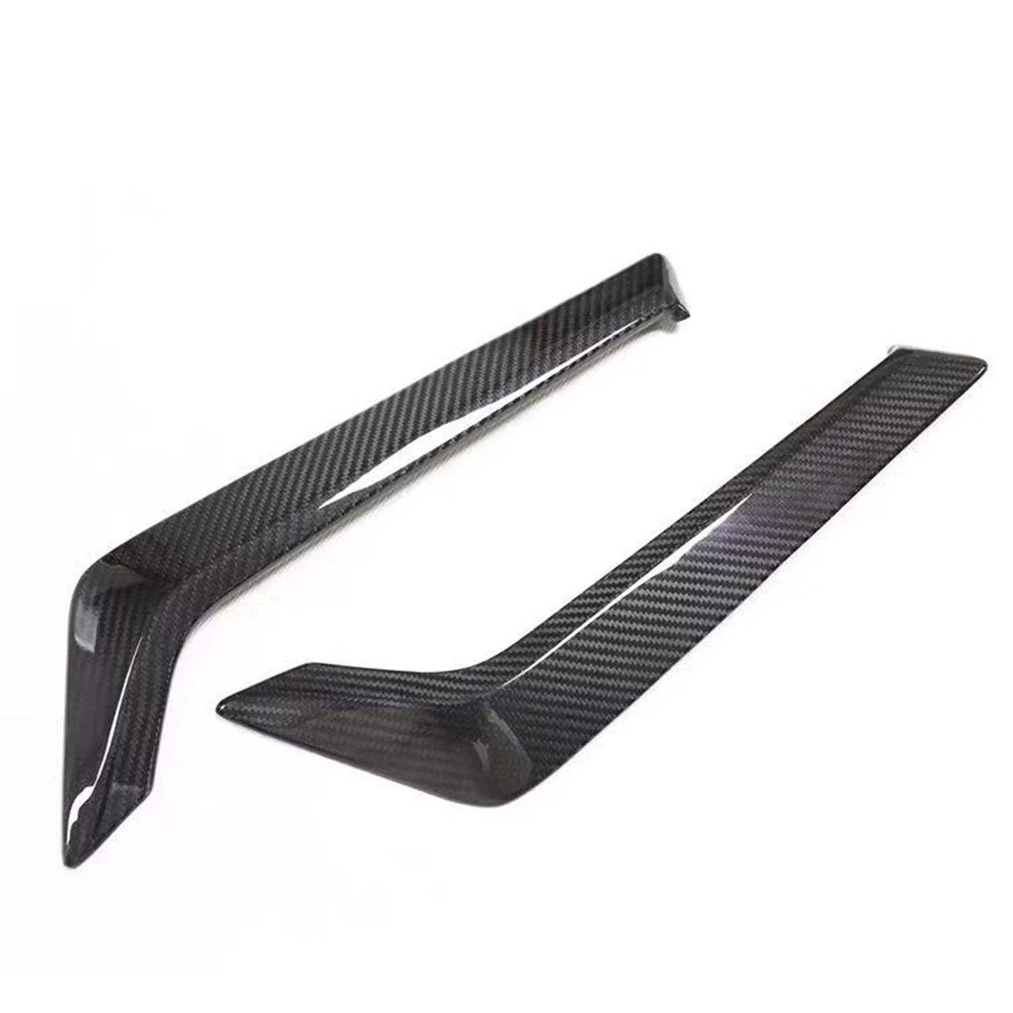 Side fender air vent cover kit for infiniti q60 q60s 2015-2022 2019  black carbon fiber