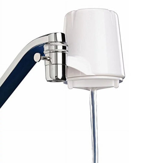 Culligan fm-15a faucet mount filter with advanced water filtration, white finish