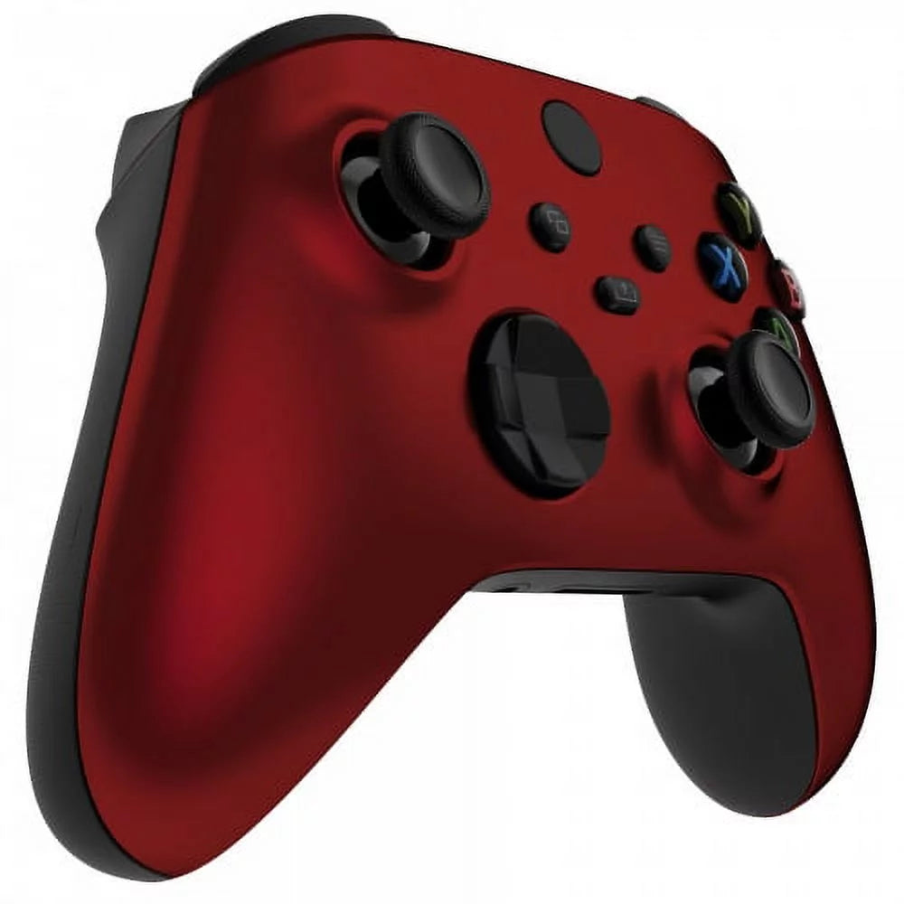 Xbox modded custom rapid fire controller red soft touch with white led x