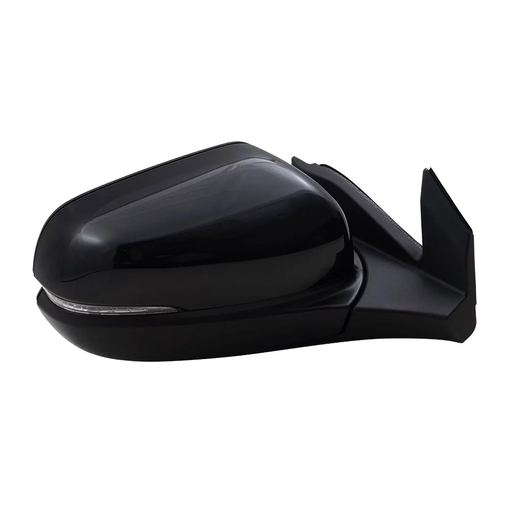 Brock aftermarket replacement driver left passenger right power door mirror assembly paint to match black manual folding with heat-signal without memory-auto dimming-side view camera