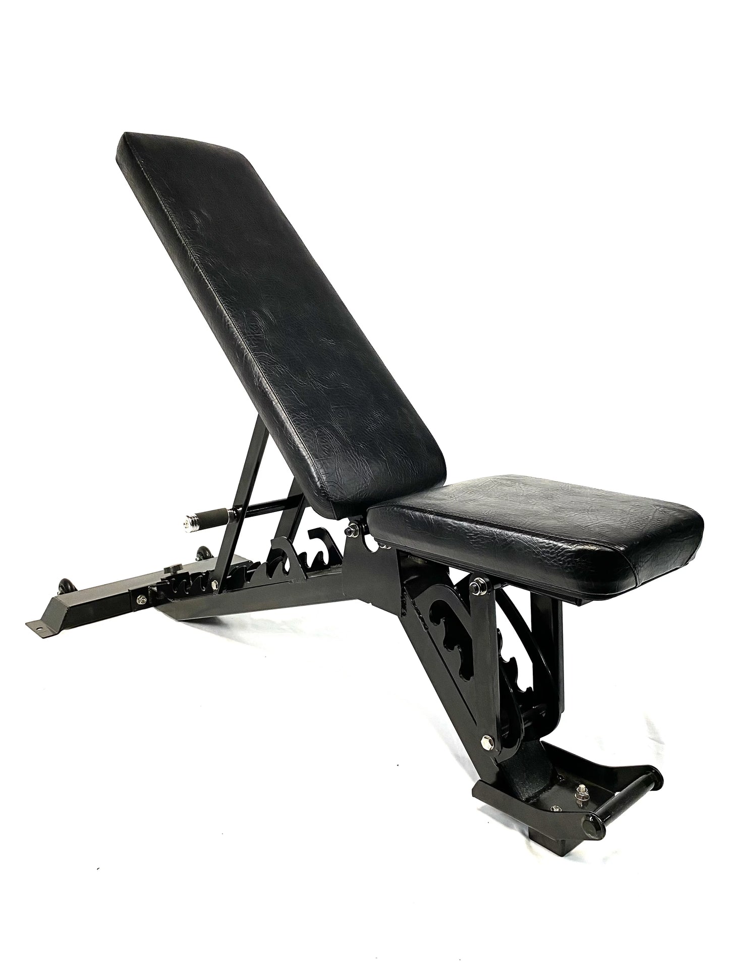 Adjustable ranger weight bench has 5 incline and 1 decline positions. made with heavy duty 11 gauge steel. 1000+ weight capacity. bolt fitness supply.