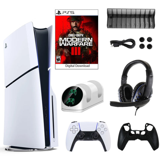 Sony playstation 5 slim call of duty: modern warfare iii slim console with accessories kit